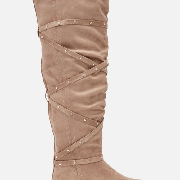 6.5 wide calf Shawnee Just Fab boots - Picture 3 of 3